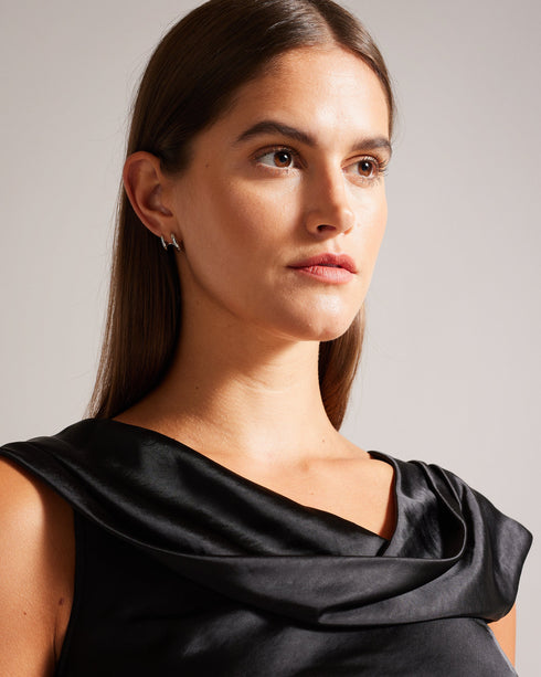 DEANAAH-Tops-DEANAAH is a true statement piece. With its draped cowl neck and asymmetric neckline, this top is sure to turn heads. Crafted from luxurious satin fabric, it's perfect for special occasions or adding effortless elegance to your everyday look. Satin top Draped cowl neck Asymmetric neckline Straight fit Low back- Ted Baker Romania